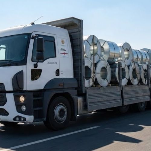 Şantiye ve İnşaat Malzemesi Taşıyan Kırkayak Kamyon